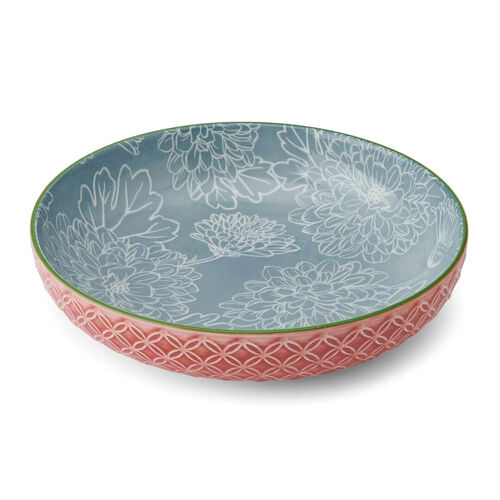 Mikasa 21cm Pasta Bowl Geometric Leaf